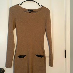 Brown Dress with front pockets BCX